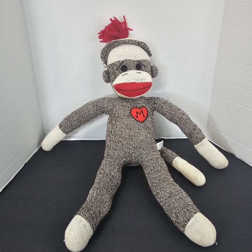 Vintage Classic Sock Monkey 19"
